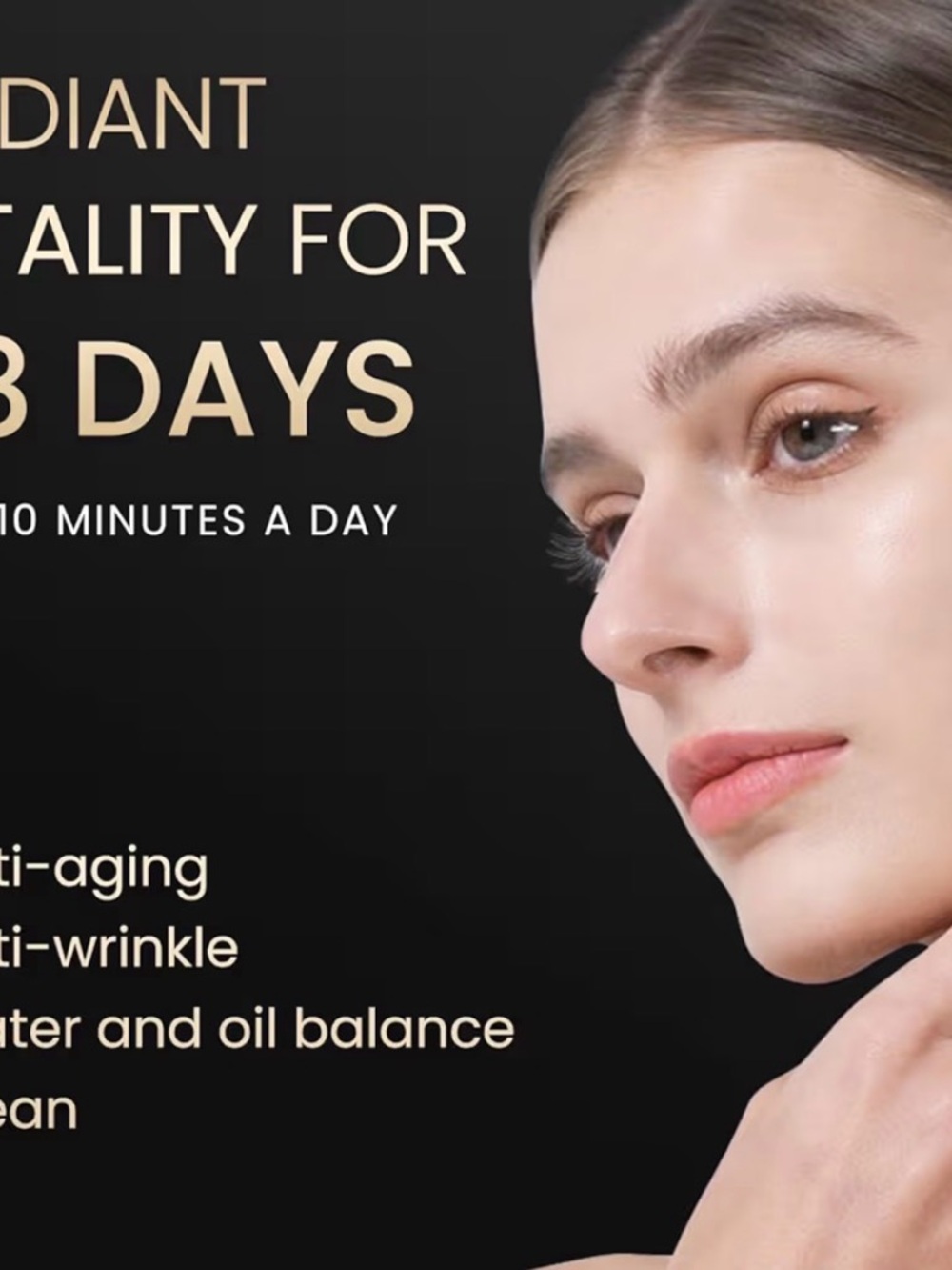 Gold LED Light Therapy Face Mask - 8-Color - Picture 4 of 11